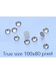 Swar Flat Round Stone SS14 (3.5mm) Clear