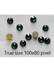 Swar Flat Stone SS16 (4mm) Emerald F