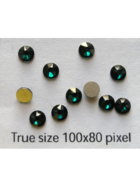 Swar Flat Stone SS16 (4mm) Emerald F