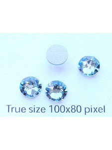 Swar Flat Round Stone 6.5mm Lt.Sapphire