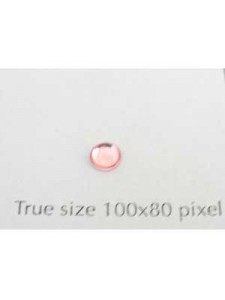 Swar Round Stone Smooth 4mm Light Rose