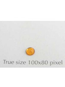 Swar Round Stone Smooth 4 mm Topaz