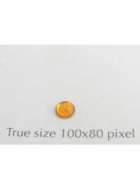 Swar Round Stone Smooth 4 mm Topaz