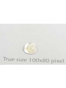 Swar Round Stone Smooth 6mm Clear Foiled