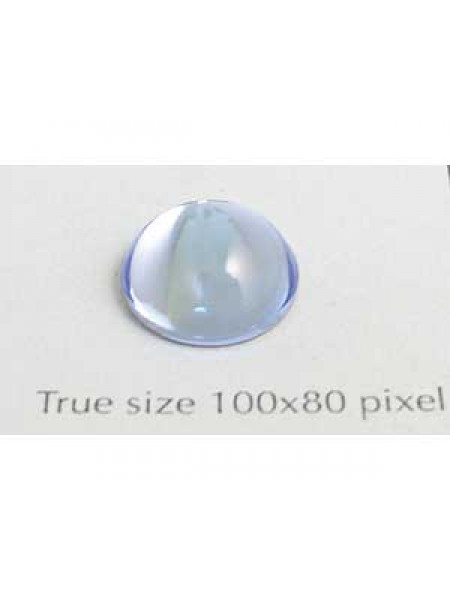 Swar Round Stone Smooth 12 mm Lt Sappire