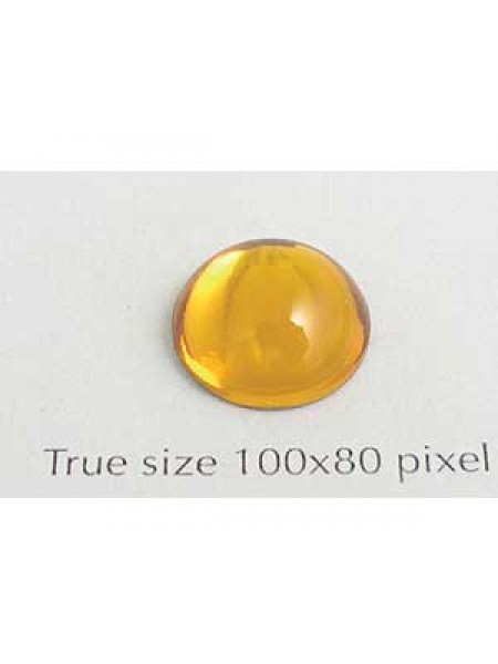 Swar Round Stone Smooth 12 mm Topaz