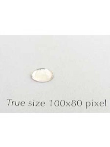Swar Oval Stone Smooth 6x4mm Clear