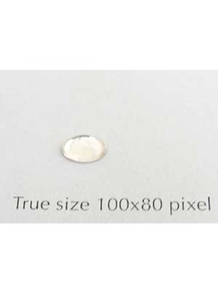 Swar Oval Stone Smooth 6x4mm Clear