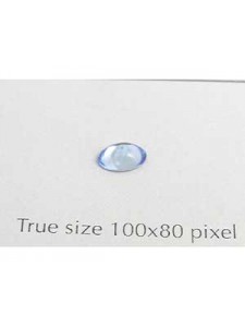 Swar Oval Stone Smooth 6x4mm Lt.Sapphire