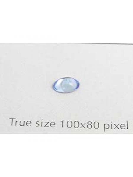 Swar Oval Stone Smooth 6x4mm Lt.Sapphire