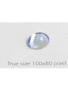 Swar Oval Stone Smooth 10x8mm Lt.Sapphir