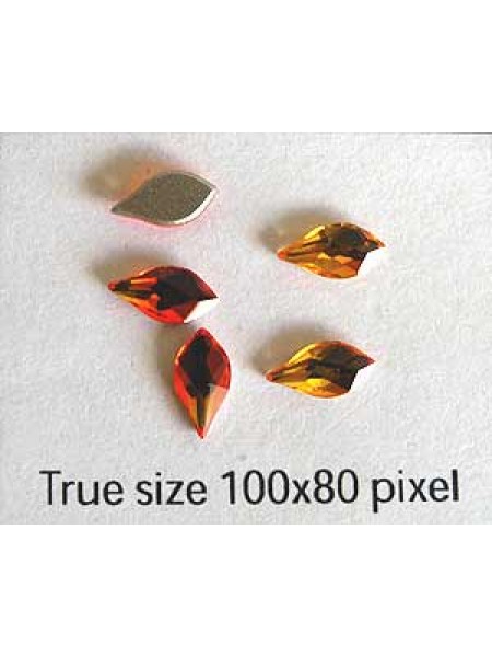 Swar Flame Flat Back 7.5mm Fireopal