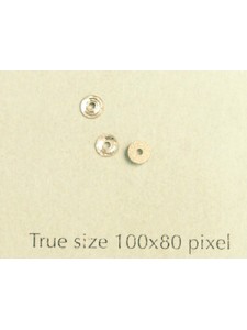 Swar Round Button w/hole 3mm Clear F