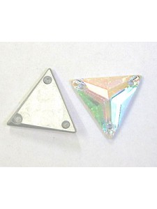 Swar Sew-on 16mm Triangle AB Foiled