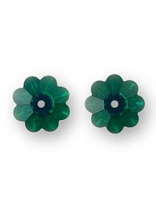 Swar Flower Sew-on 12mm Emerald