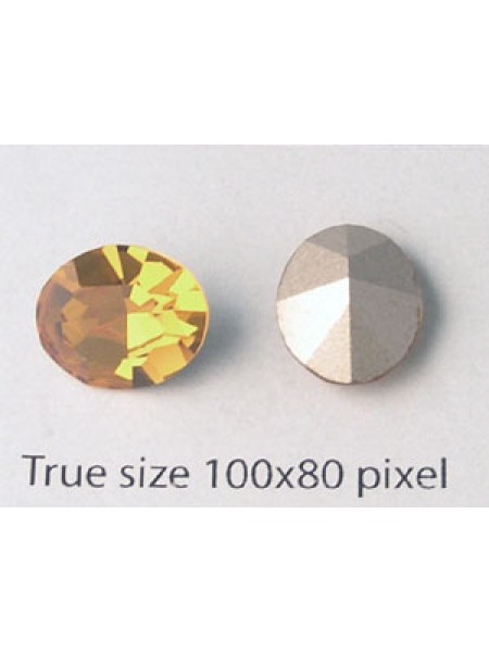 Swar Oval Stone 12x10mm Topaz