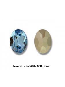 Swar Oval Stone 25x18mm Aquamarine