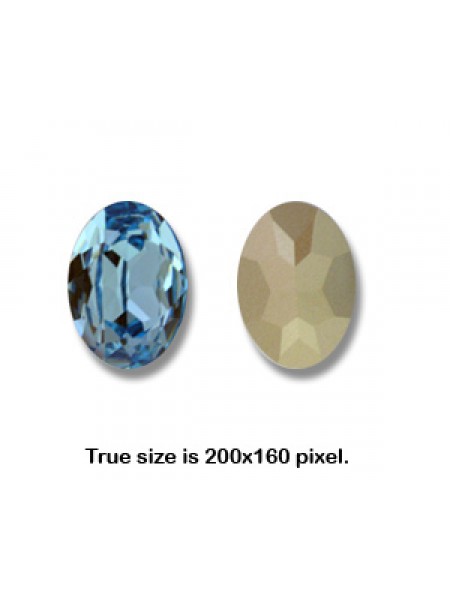 Swar Oval Stone 25x18mm Aquamarine