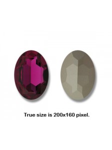 Swar Oval Stone 30x22mm Fuchsia