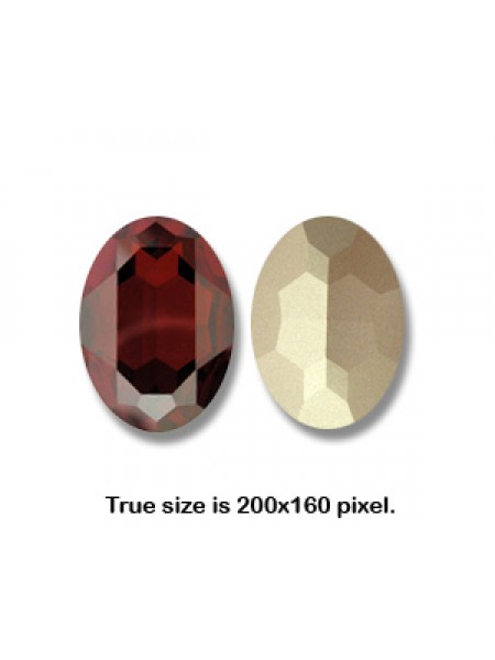 Swar Oval Stone 30x22mm Red Magma