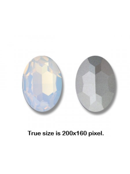 Swar Oval Stone 30x22mm White Opal