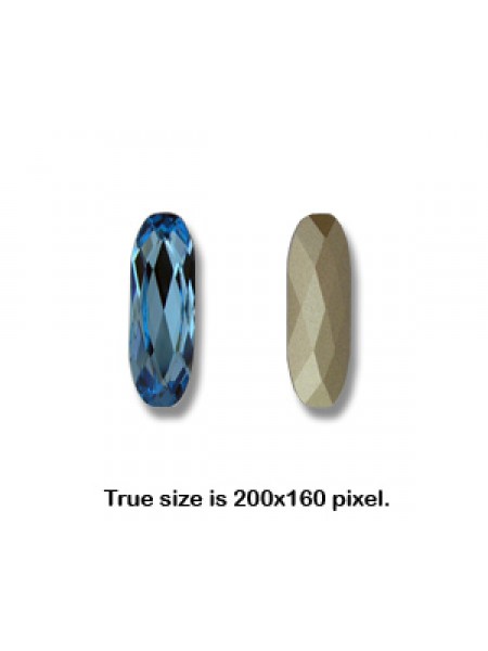 Swar Long Classical Oval 27x9mm Aquamari