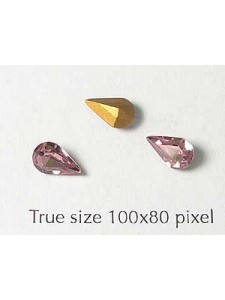 Swar Stone Drop 8x4.8mm Light Amethyst