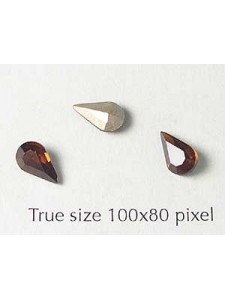 Swar Stone Drop 8x4.8mm Smoked Topaz