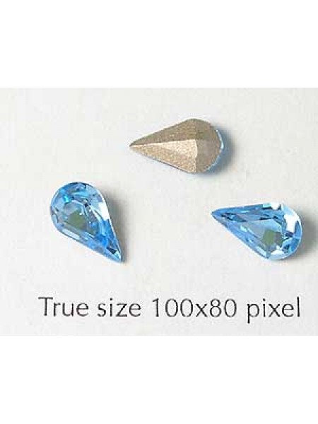 Swar Stone Drop 10x6mm Aquamarine