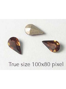 Swar Stone Drop 10x6mm Smoked Topaz