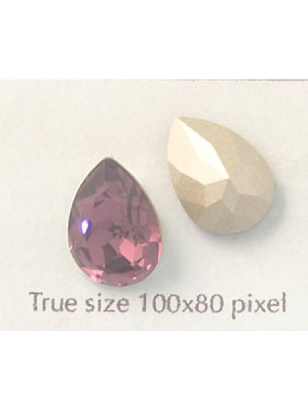 Swar Pear Stone 14x10mm Amethyst F