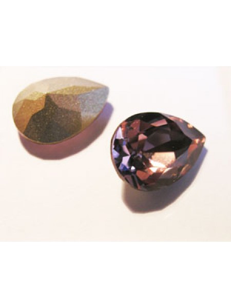 Swar Pear Stone 14x10mm Antique Pink