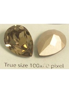 Swar Drop Stone 18x13mm Greige F