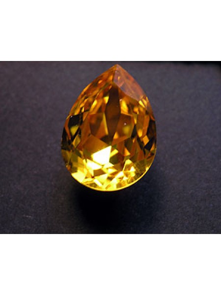 Swar Drop Stone 18x13mm Sunflower