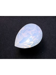 Swar Drop Stone 18x13mm White Opal