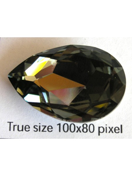 Swar Teardrop 30x20mm Black Diamond F