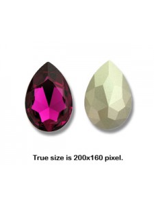 Swar Teardrop 30x20mm Fuschia