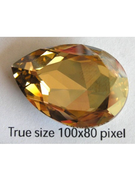 Swar Teardrop 30x20mm Golden Shadow F