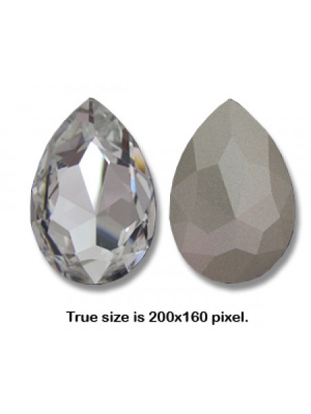 Swar Pear Stone 40x27mm Clear F