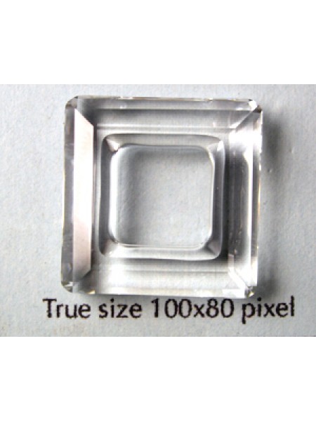 Swarovski Square Stone 20mm Clear UF