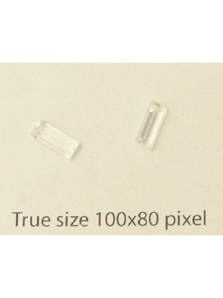 Swar Baguette 7x3mm Clear Unfoiled