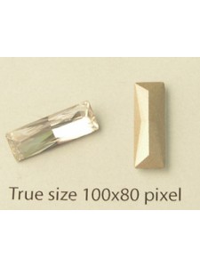 Swar Stone Princ Baguette 15x5mm Clear F