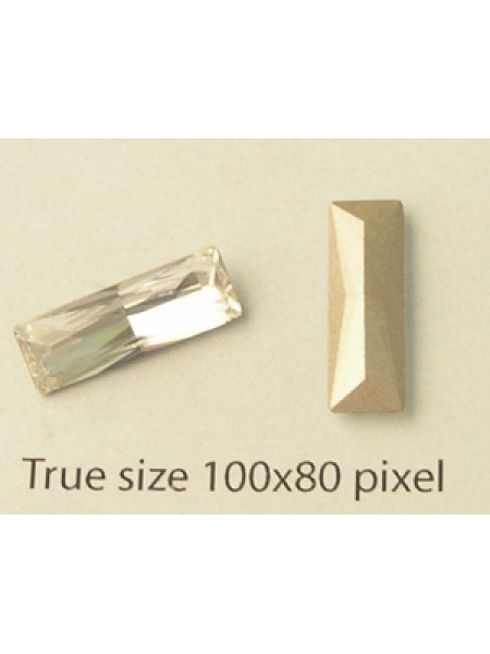 Swar Stone Princ Baguette 15x5mm Clear F