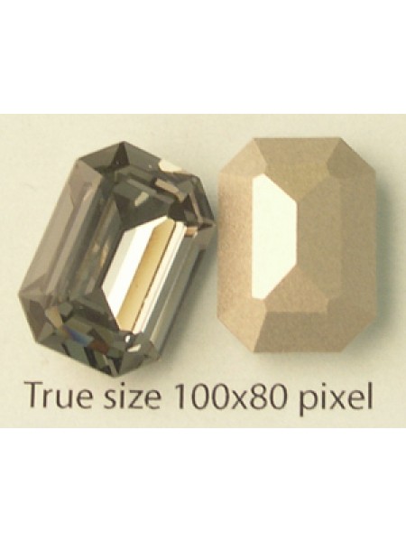 Swar Rect. Stone 18x13mm Black Diamond F