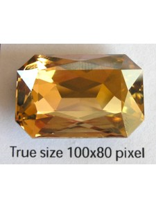 Swar Octagon 27x18.5mm Golden Shadow F