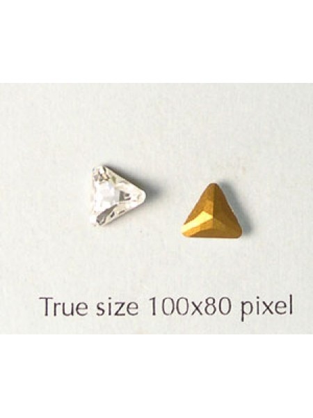 Swar Triangular Stone 6mm Clear