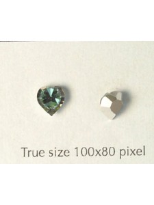 Swar Heart Stud Stone Lilac