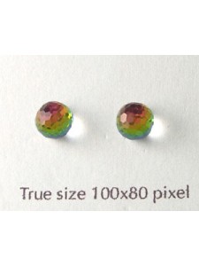 Swar Berry Stud Stone Rainbow