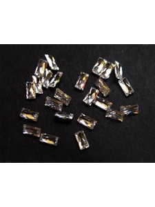 Cubic Zirc. Baguette 4x2mm White -25pcs