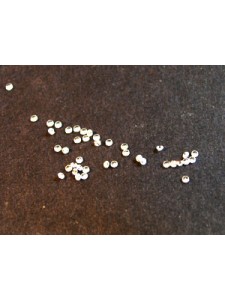 Cubic Zirconia White 1.00mm Round -40pcs